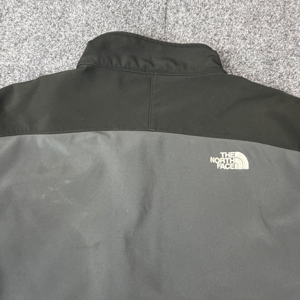The North Face Apex Bionic Mens XL Grey Black Softshell Windbreaker Jacket - Picture 8 of 10